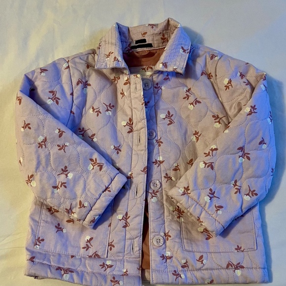 Toddler lavender quilted floral jacket 2T - Picture 1 of 2
